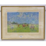 AFTER JOAN WANKLYN WINDSOR NO.1 GROUND (POLO) SIGNED IN PENCIL FRAMED PRINT BY THE SPORTING