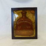 BROWN CERAMIC DECANTER, BRUICHLADDICH 15 YEAR OLD SINGLE MALT WHISKY - 750ML, 43% VOL IN FITTED