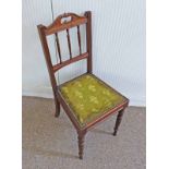 2 LATE 19TH CENTURY WALNUT HAND CHAIR