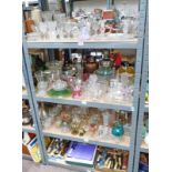 LARGE SELECTION OF CRYSTAL/ GLASS INCLUDING VASES, PAPERWEIGHTS, BOWLS, ETC. TOGETHER WITH A