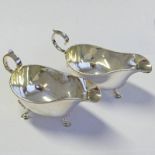 2 SILVER SAUCE BOATS