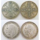 GEORGE V 1921 AND 1922 FLORINS -2-