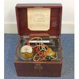 EARLY 20TH CENTURY ENERGO FORINO ELECTROSTATIC MACHINE IN MAHOGANY CASE