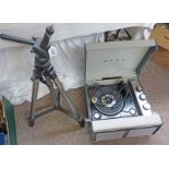 JESSOPS CAMERA TRIPODS, MODEL TP 327 AND A BUSH MONARCH RECORD PLAYER TYPE SRP 41 -2-