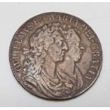 WILLIAM & MARY HALF CROWN 1689