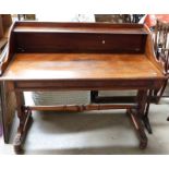 VICTORIAN MAHOGANY WASHSTAND WITH GALLERY TOP