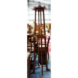 20TH CENTURY WALNUT HALLSTAND