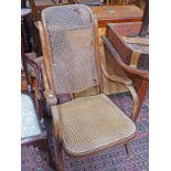 ART DECO BENTWOOD ARMCHAIR WITH BERGERE SEAT & BACK