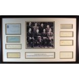 War Cabinet Inc.  Churchill Signed Display 1941. An 8 x 8 black and white photograph of the 1941 War