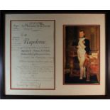 Napoleon Bonaparte Signed Document. Beuatiful handwriten Document Circa 1810 concerning payment of