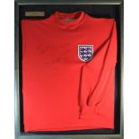 Sir Geoff Hirst 1966 Signed Shirt. A 1966 England World Cup shirt signed ‘Best Wishes Geoff