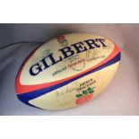 Official England Signed Rugby Ball. Official England signed rugby ball: full size Gilbert Official