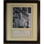 Mad Frankie Fraser Signed. Frankie Fraser signature in black ink on headed paper. Mounted with a