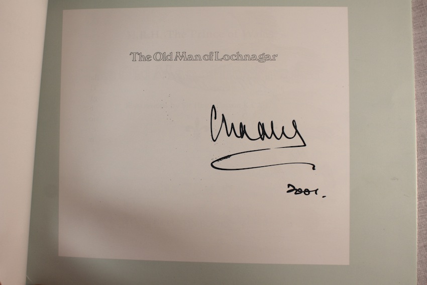 Prince Charles Signed 1st Edition Book. An original 1st edition of ‘The Old Man Of Lochnager. It was - Image 2 of 3