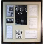 The Krays Full Signed Display Presentation. A collage consisting of signed letters and