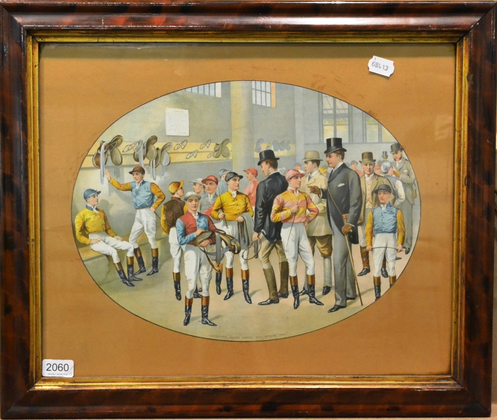 A Collection of Thirteen Horse Racing and Hunting Prints, including 'The Weighing Room Derby Day - Image 13 of 13