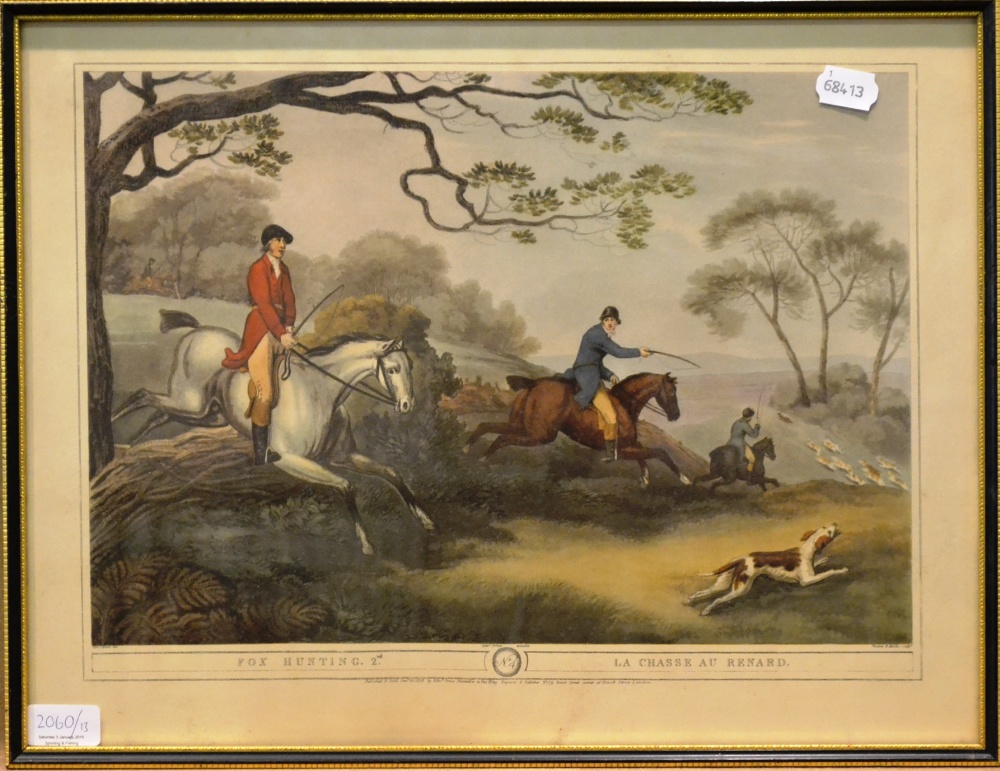 A Collection of Thirteen Horse Racing and Hunting Prints, including 'The Weighing Room Derby Day - Image 12 of 13