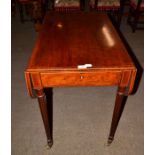 A 19th century mahogany Pembroke table in the style of Gillows