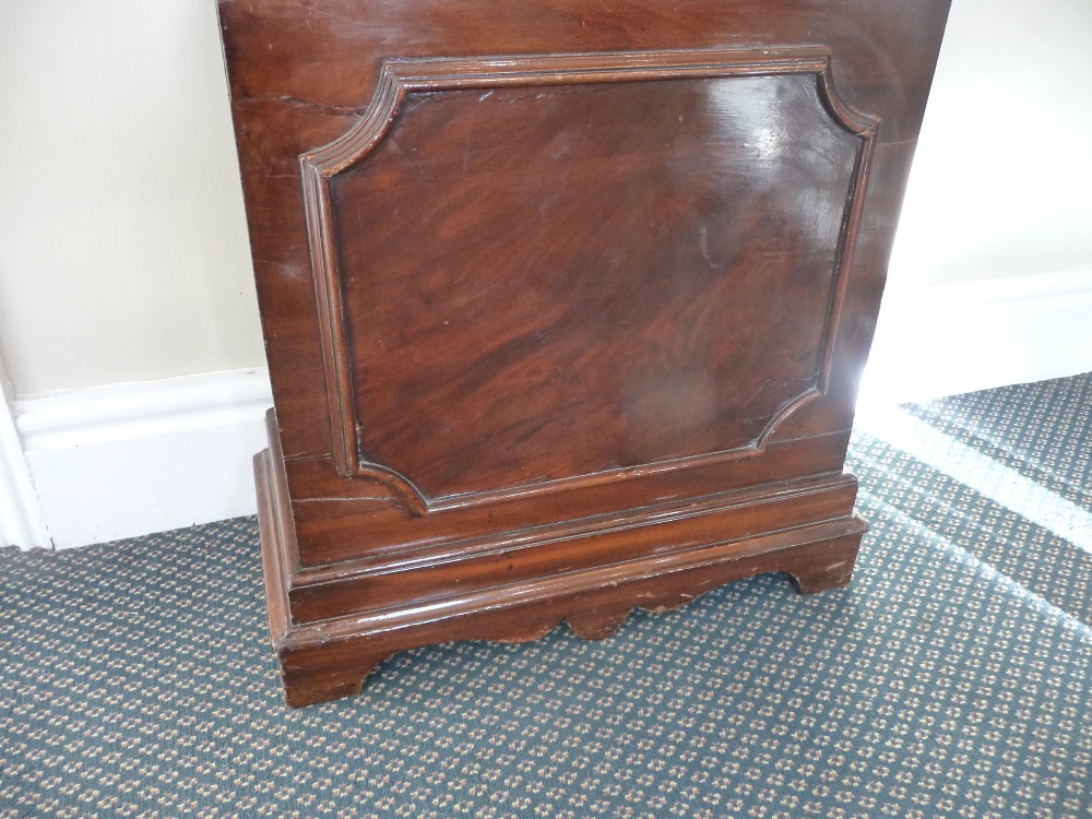 A mahogany eight day longcase clock, arched hood, Corinthian stop fluted columns, 12-inch arched - Image 4 of 9