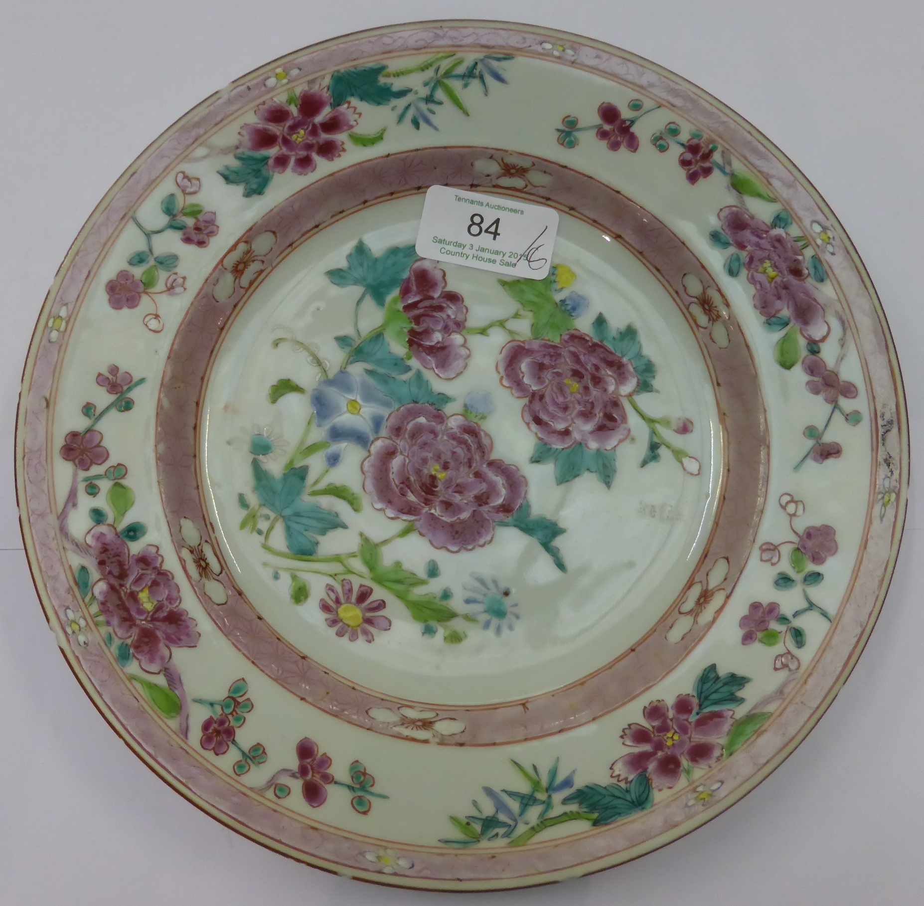 Six Chinese famille rose plates and two Chinese export plates - Image 2 of 17