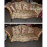 Pair of American Colonial style settees