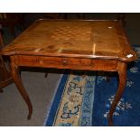 ^ Italian walnut chest top side table