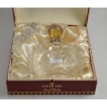 Baccarat Louis XIII Remy Martin glass decanter and stopper in fitted case