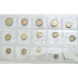 Victoria, 14 x Young Head Silver Coins c