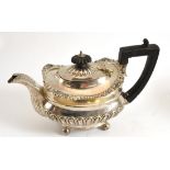 A bachelors silver teapot, Sheffield 1909