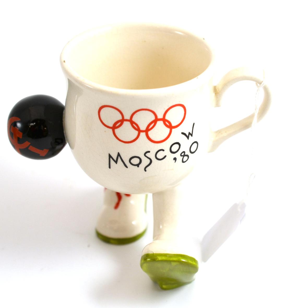 A Carlton ware Olympic 1980 Moscow mug, walking ware