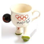 A Carlton ware Olympic 1980 Moscow mug, walking ware