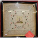 A Continental WWI silk picture with provenance attached