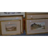 F Cheshire (19th/20th century) English School, six landscape watercolours on paper