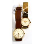 Two 9ct gold gent's wristwatches signed Smiths Astral and Accurist