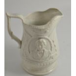 A Staffordshire Commemorative jug ''Charles James Napier'' (1782-1853), mid 19th century