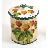 A Wemyss pottery jar painted with strawberries