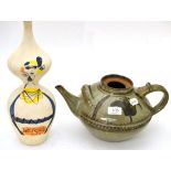 A Roger Capron (1922-2006) whisky carafe, signed CAPRON VALLAURIS, 36cm; and a studio pottery