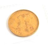 A 1908 half sovereign