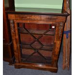 A 19th century rosewood simulated side cabinet