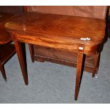 A George III mahogany tea table