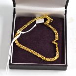 An 18ct gold bracelet, by Asprey & Garrard, London, with spare links and boxes