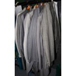 Assorted gent's morning suits, grey suits etc