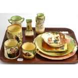 A tray of Royal Doulton china, including Series ware plates, Robin Hood twin handled bowl, Bill