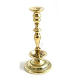 18th century brass candlestick