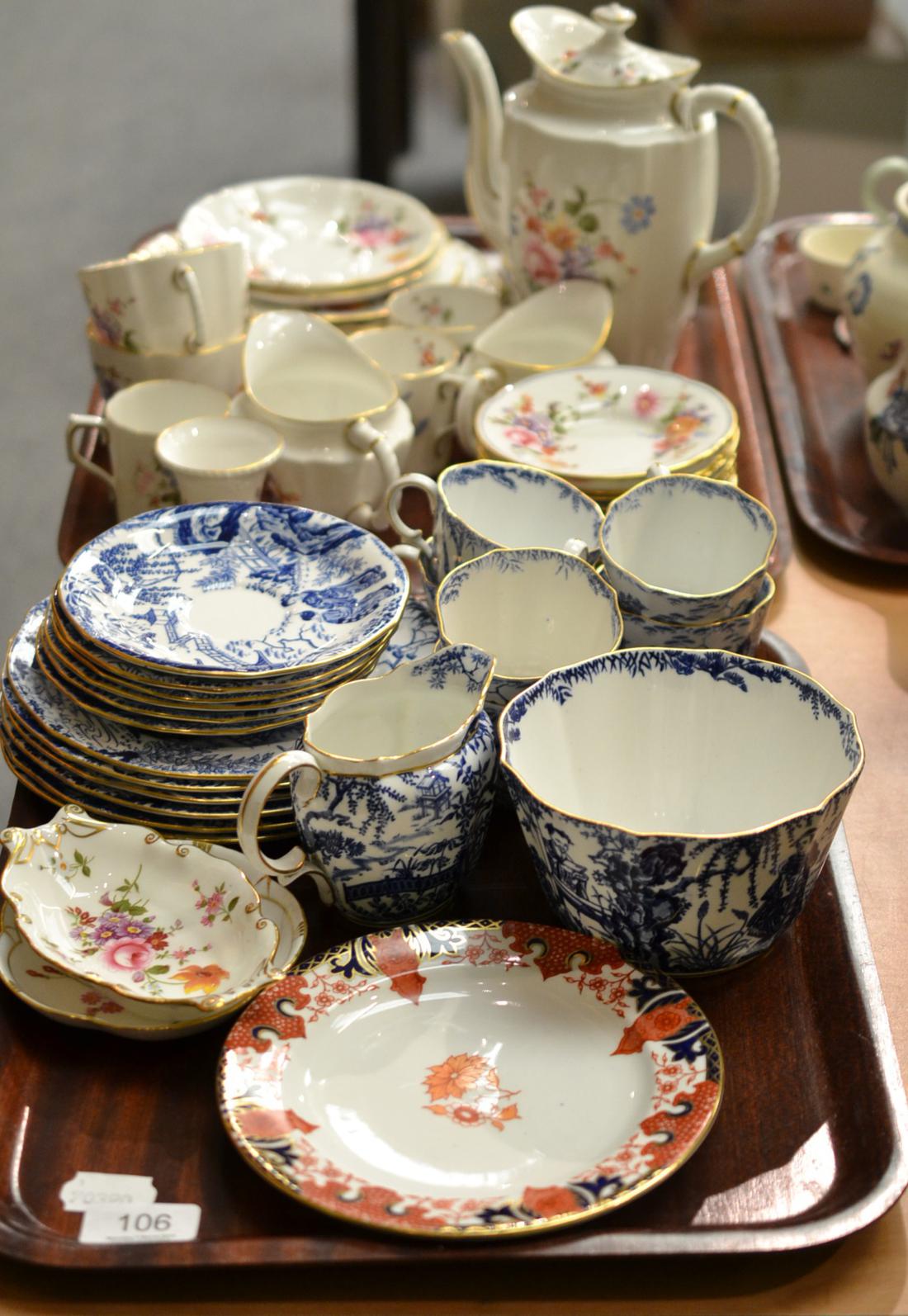 Collection of Royal Crown Derby Derby Posies china and similar collection of Mikado pattern china
