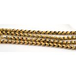 A 10ct gold muff chain