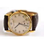 A gent's 9ct gold wristwatch signed Summit