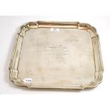 A silver salver, Barker Brothers Silver Ltd, Birmingham 1932