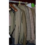 Quantity of assorted gents country wear including tweed jackets, plus fours, waistcoats etc (qty)