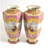 A pair of Noritake vases